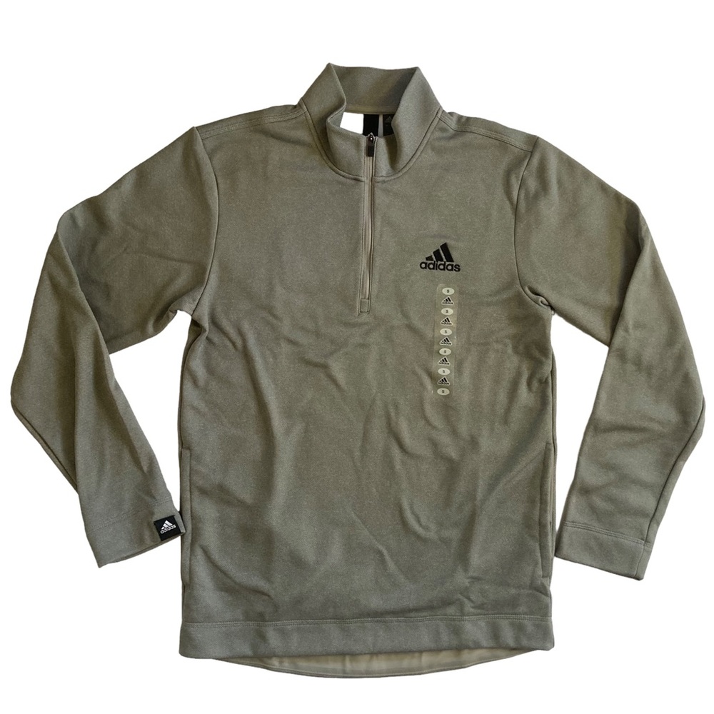 ⚽️ Adidas M GG 1/4 Zip Light Gray Pullover Men’s sz S